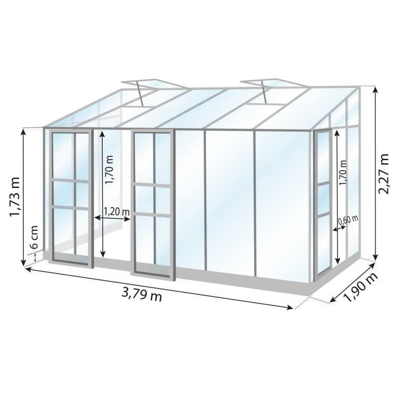 Gewächshaus MELISSA 7,20 m²