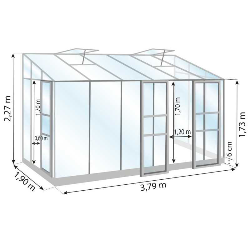 Gewächshaus MELISSA 7,20 m²
