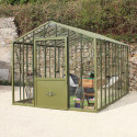 Glashaus AUTHENTIQUE Breite 2,75 m mit Aluminium-Fundamentrahmen
