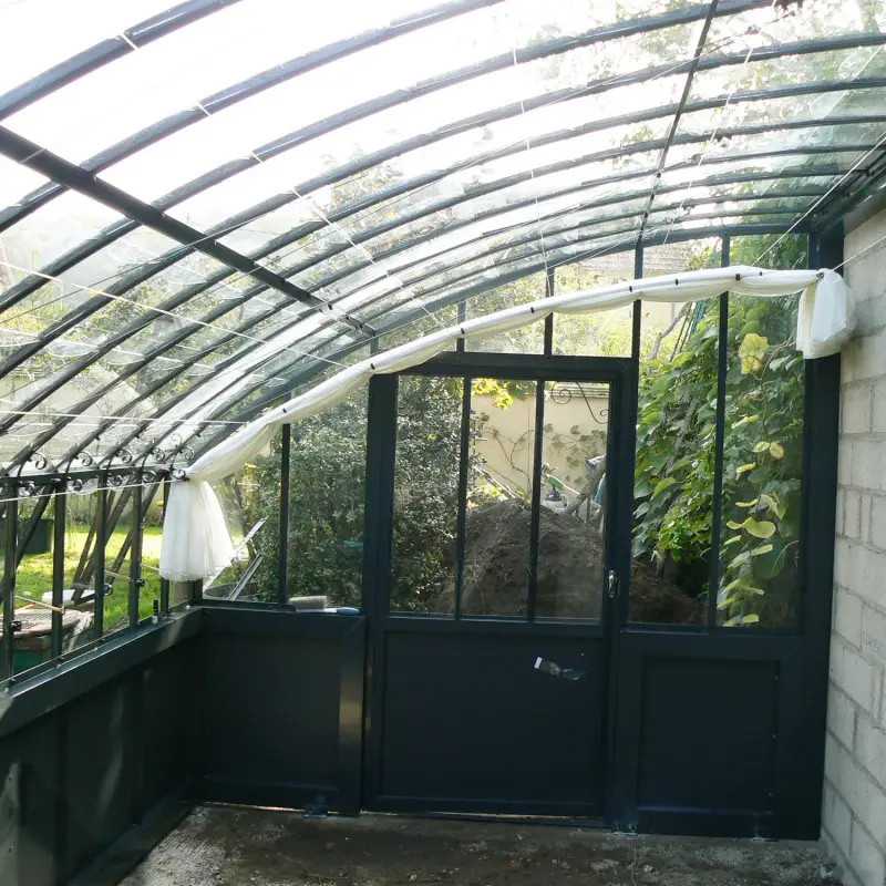 Glashaus CHAMBORD Breite 2,80 m mit Aluminiumsockel