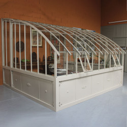 Glashaus CHAMBORD Breite 3,70 m mit Aluminiumsockel