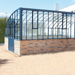 Glashaus VERSAILLES Breite 2,80 m mit Mauersockel