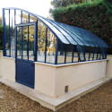 Glashaus VERSAILLES Breite 2,80 m mit Mauersockel