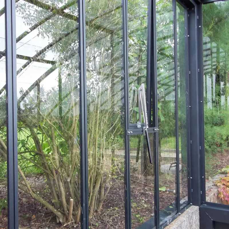 Glashaus VERSAILLES Breite 2,80 m mit Aluminiumsockel