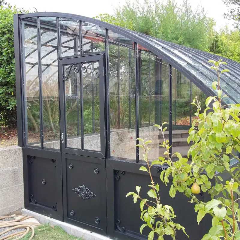 Glashaus VERSAILLES Breite 2,80 m mit Aluminiumsockel