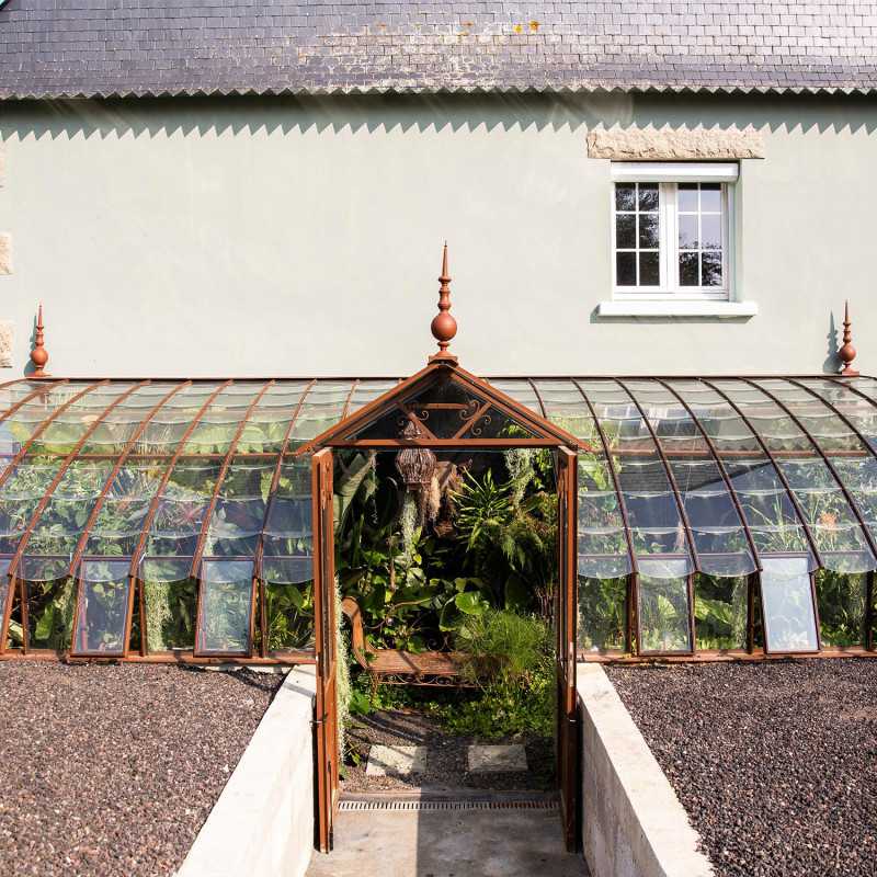 Glashaus MONTESQUIEU Breite 2,80 m mit Mauersockel