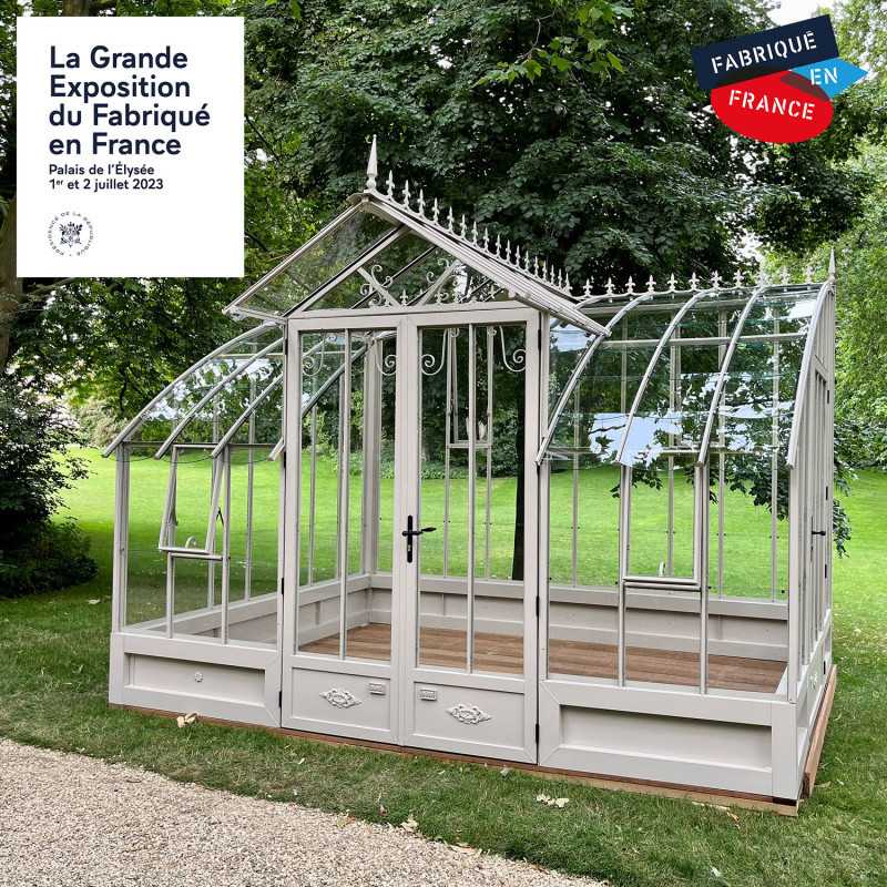 Glashaus MIRABEAU Breite 2,80 m mit Aluminiumsockel