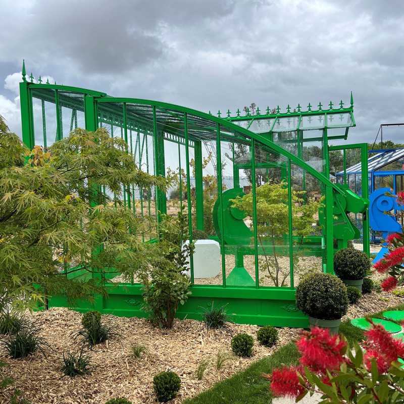 Glashaus MIRABEAU Breite 3,70 m mit Aluminiumsockel