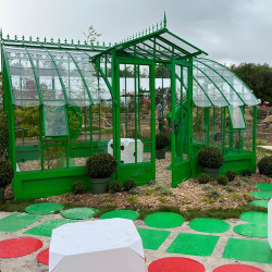 Glashaus MIRABEAU Breite 3,70 m mit Aluminiumsockel