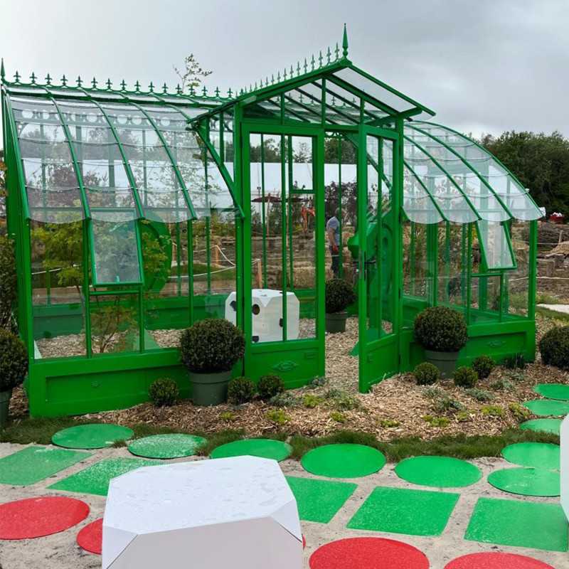 Glashaus MIRABEAU Breite 3,70 m mit Aluminiumsockel