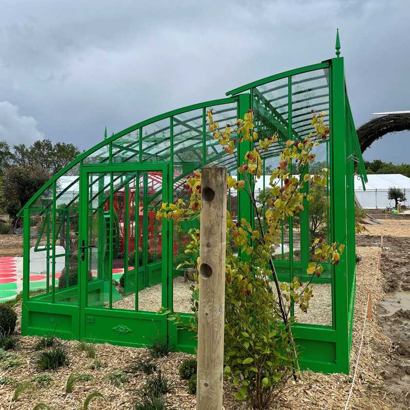 Glashaus MIRABEAU Breite 3,70 m mit Aluminiumsockel