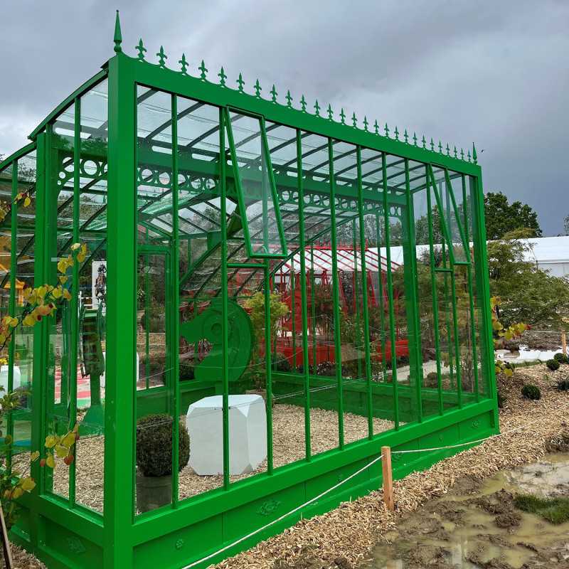 Glashaus MIRABEAU Breite 3,70 m mit Aluminiumsockel