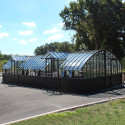 Glashaus AMBOISE Breite 5,60 m mit Aluminiumsockel