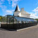 Glashaus AMBOISE Breite 5,60 m mit Aluminiumsockel