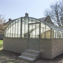 Glashaus AMBOISE Breite 5,60 m mit Mauersockel