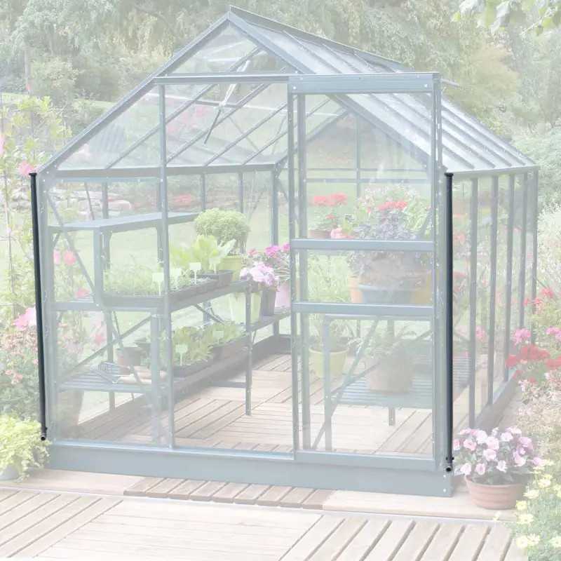 Regenfallrohr-Set NATURA für freistehende Gewächshäuser