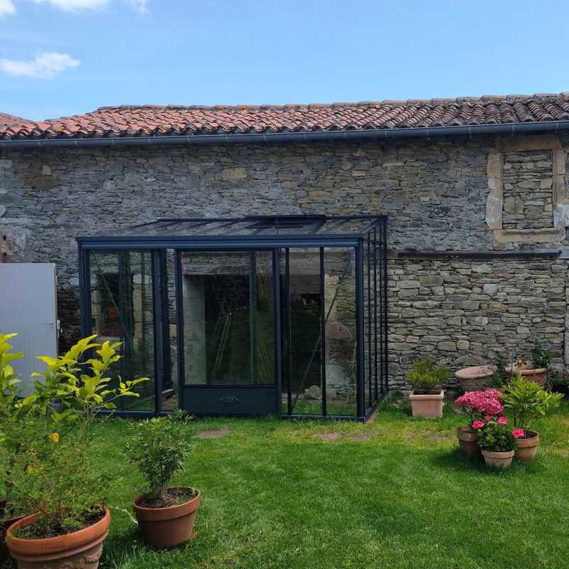 Anlehngewächshaus LUXIA Retro Breite 1,58 m