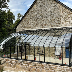 Glashaus CHAMBORD Breite 3,70 m mit Mauersockel