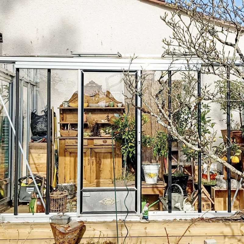 Anlehngewächshaus LUXIA Retro Breite 2,32 m