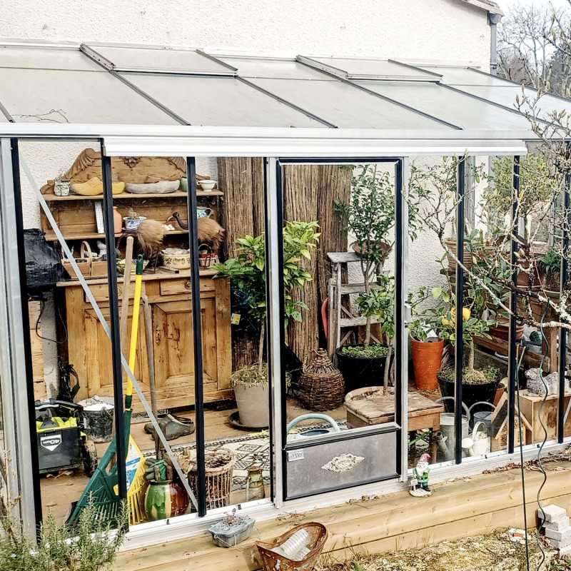 Anlehngewächshaus LUXIA Retro Breite 2,32 m