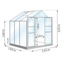 Gewächshaus LAURUS 4,90 m²