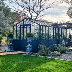 Glashaus CLASSIQUE Breite 2,75 m mit Aluminiumsockel