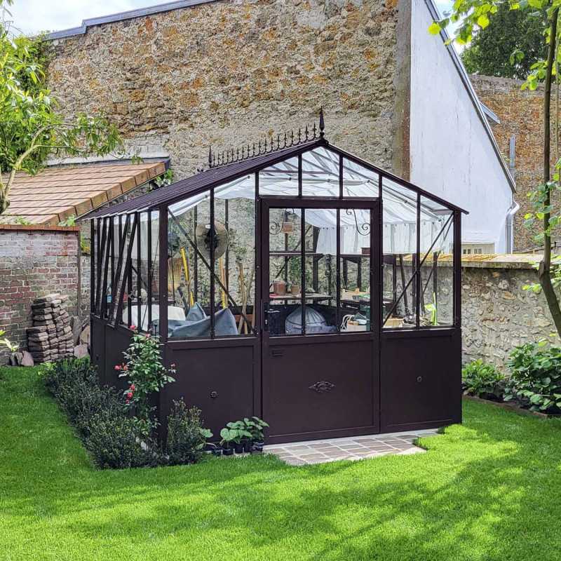 Glashaus CLASSIQUE Breite 2,75 m mit Aluminiumsockel