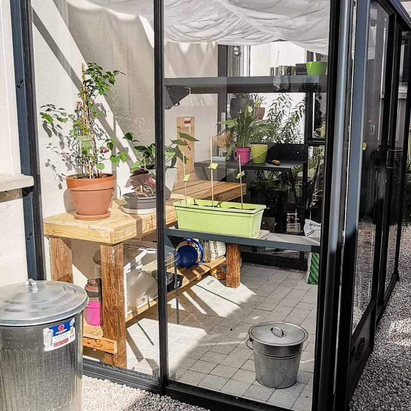 Anlehngewächshaus LUXIA Breite 1,58 m