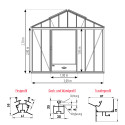 Gewächshaus LUXIA Retro Breite 3,09 m