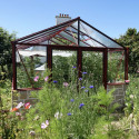 Gewächshaus LUXIA mit Mauersockel Breite 3,09 m
