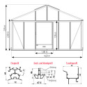 Gewächshaus SUPRA Breite 4,60 m