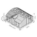 Glashaus AMBOISE Breite 5,60 m mit Aluminiumsockel