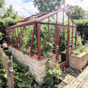 Gewächshaus LUXIA Retro mit Mauersockel Breite 2,36 m