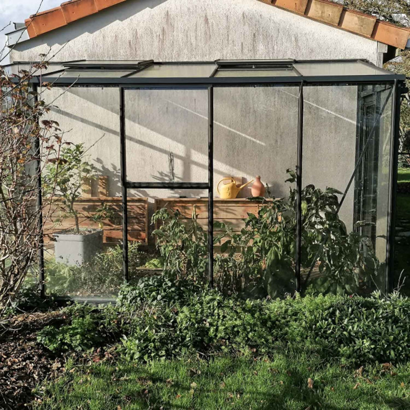 Anlehngewächshaus LUXIA Breite 1,58 m