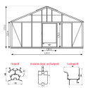 Gewächshaus SUPRA Breite 5,30 m