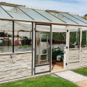 Gewächshaus LUXIA mit Mauersockel Breite 3,09 m