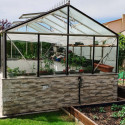 Gewächshaus LUXIA mit Mauersockel Breite 3,09 m