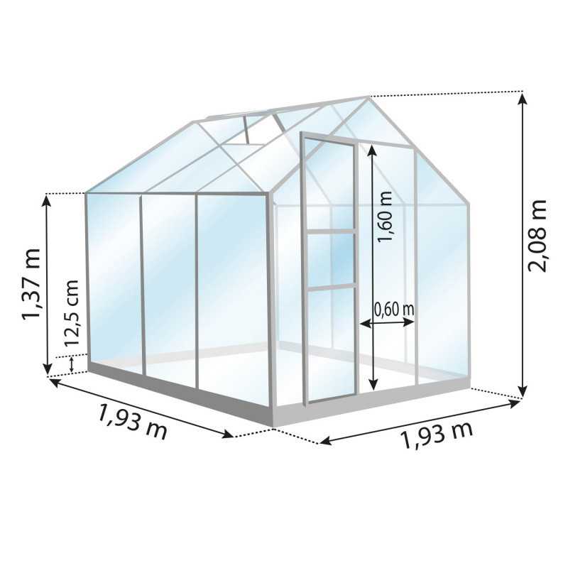 Gewächshaus ALLIUM 3,70 m²