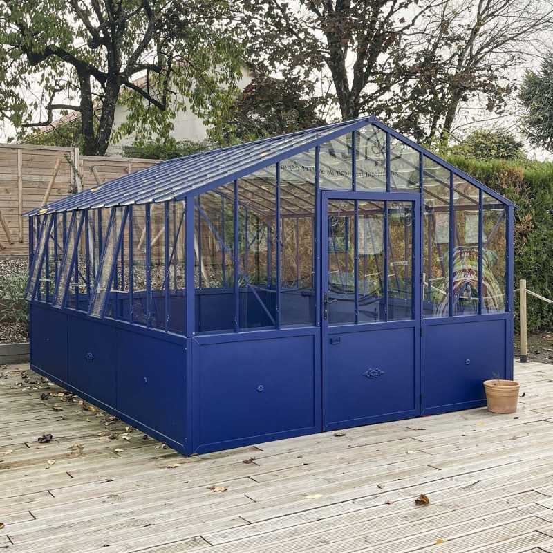 Glashaus CLASSIQUE Breite 3,50 m mit Aluminiumsockel