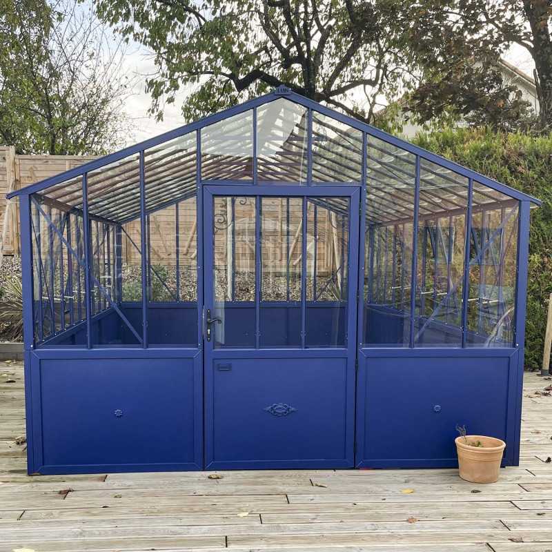 Glashaus CLASSIQUE Breite 3,50 m mit Aluminiumsockel