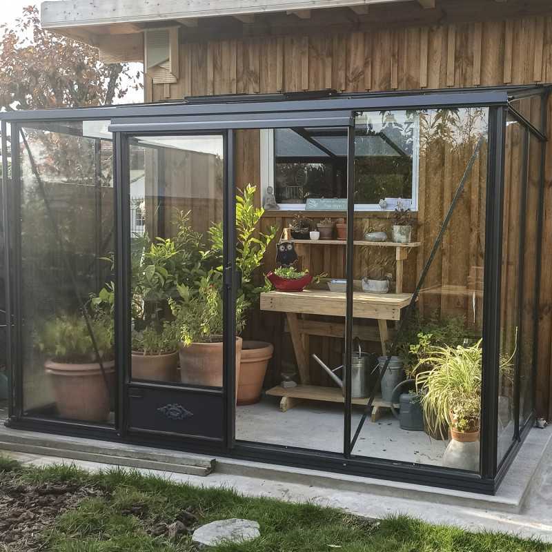 Anlehngewächshaus LUXIA Breite 1,58 m