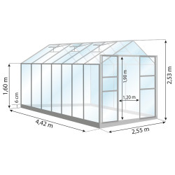 	Gartengewächshaus LAMS LAURUS 11,30 m²